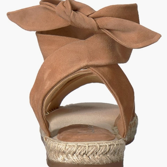 Splendid Tereza Tan Suede Leather Lace-up Espadrille Sandals -8 - Picture 6 of 9